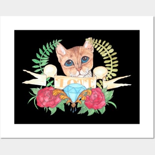 Abyssinian  Cat Posters and Art